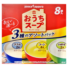 pokka sapporo 3種口味濃湯 8包, 96g, 1盒