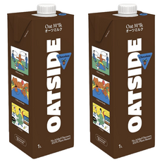 OATSIDE 歐特賽 巧克力燕麥植物奶 澳洲燕麥, 1L, 2瓶