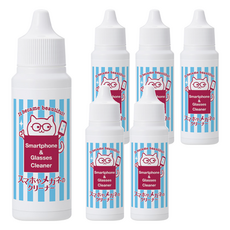 AIMEDIA 艾美迪雅 鏡片防霧+清潔兩用清潔劑 適用於智慧手機/眼鏡/相機/滑雪鏡 去除油膜 迷你便攜, 30ml, 6瓶