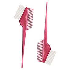 FAWEIO 髮葳鵝 日本白尖毛染髮梳 SM-016II-3-2 2支, 桃紅色, 1組