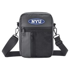 NCAA 防潑水側背包 NYU 中灰色 長度：20cm 寬度：15cm 深度：5cm, 長度：20cm，寬度：15cm，深度：5cm