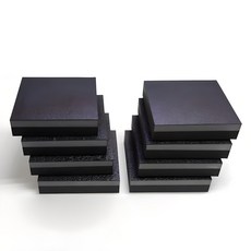 DYENTECH 高硬度雙層防震隔音墊, 黑色, 8個