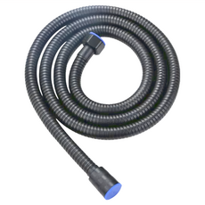 德利生活 蓮蓬頭PVC軟管, 黑色, 1條