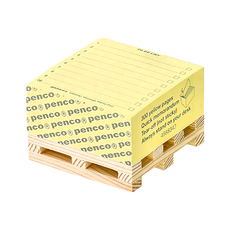 HIGHTIDE penco 棧板留言便條紙 TO DO LIST CN164-C 74 x 74mm, 黃色 + 原木色, 1個, 300張