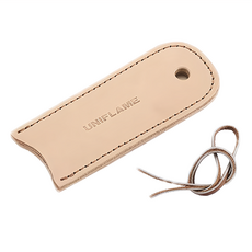 UNIFLAME 黑皮煎鍋皮革柄套 尺寸約133x53mm 重量約32g 牛皮材質, 皮革原色, 1個