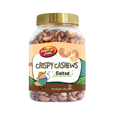 Dan-D pak 丹帝 鹹味帶皮腰果 特大尺寸 無添加防腐劑色素香料 HACCP/OU KOSHER/BRC認證, 500g, 1罐