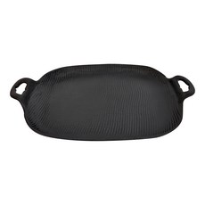 沉厚板煎烤盤 20.4 x 27.4 x 3.5cm 鑄鐵材質, 27.4cm, 1個