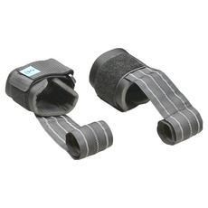 Greaten 極騰 自動上槓拉力帶 拍拍尺快速上槓設計 加厚保護手腕 重訓專用, 均碼, 黑色, 1組