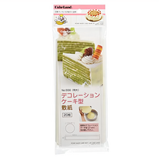 Cakeland 21cm 圓型蛋糕敷紙 20張 日本製造, 白色, 1組