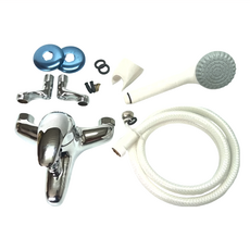 47芯大流量沐浴龍頭全套 中心點連線15cm 寬度18cm 長度16.5cm 淋浴管長度20cm, 1組