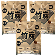 KOKUBO 小久保工業所 日本竹炭除臭包 萬用型 Set 2入, 除濕, 驅蟲, 120g, 3包