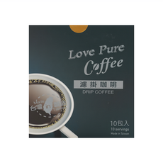 LOVE PURE 薩爾瓦多莊園濾掛咖啡 優雅微酸 尾韻回甘 原豆研磨 香醇濃郁, 10g, 10包, 1盒