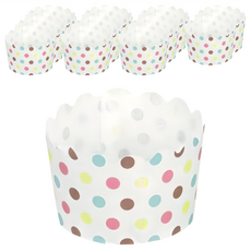 珍珠金屬 紙杯蛋糕模具12件組 D-2680 Dot, 1組