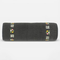 Begozani 長形扁柏蕎麥穀物頸枕 深灰色, 小 30*9cm, 1件