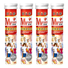 好立善 綜合維他命發泡錠, 內含11種營養素, 德國製, 20錠, 4條