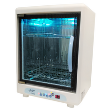 友情牌 紫外線奶瓶殺菌烘乾機 PF-366 304不鏽鋼內壁 6W殺菌燈管 9支奶瓶 二層 18公升, 白色