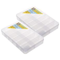 KEYWAY 聯府 看的見收納盒 313 x 205 x 48mm 12格, 透明, 2個