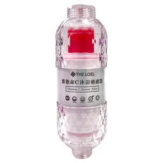 THE LOEL 維他命C香氛沐浴濾水器 玫瑰味濾芯, 玫瑰精油, 1組