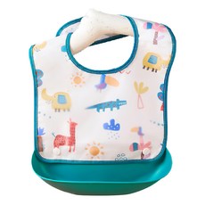 JAR嚴選 兒童可拆式防水圍兜-動物, 1件