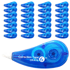 DADA 性價比修正膠帶 Set 8個, 6m, 藍色, 40個