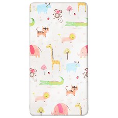 HABABY 嬰兒床包 一般嬰兒床專用 130 x 70cm 動物王國 台灣製, 1個