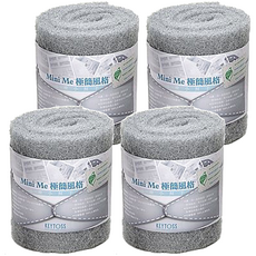 KEYTOSS 詰朵斯 MINI ME 研磨菜瓜布 自由裁切, 鋼砂微粒子加工, 台灣製造, 4個, 1入