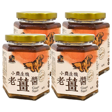 珍田生機 小農 老薑醬 純素 添加蘋果粉, 240g, 4罐