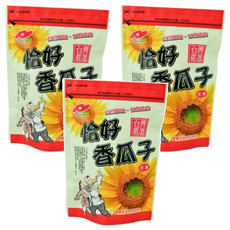 統記 恰好香瓜子, 精選葵花籽, 大顆飽滿, 獨特調味, 220g, 3包