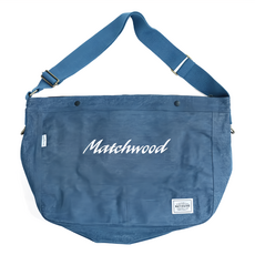 Matchwood x Culture 報童包 16安士漿帆布, 50 × 32 × 14cm, 丹寧