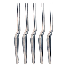 洪億 專業彎耳夾 不鏽鋼材質 彎曲設計 耳道清潔必備, 1入, 5支