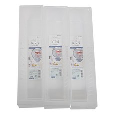 inomata 美收納盤 3件組, 窄型, 方便存放迷你飲料和長培根, 附有易於握持的手柄, 1組