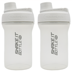 LocknLock 樂扣樂扣 Proshaker 隨行搖搖杯 650ml 標準版 輕巧安全PP材質, 灰色, 2個