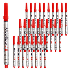 ACE 英士 Marker 20 油性速乾筆, 字跡清晰不易脫落, 安全無毒, 1色, 3組