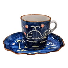 日本製咖啡杯組, 盛夏鯨魚, 1組