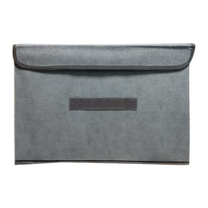 小麥購物 布藝摺疊收納箱 C257, 大(36 x 24 x 24cm), 灰色, 5個