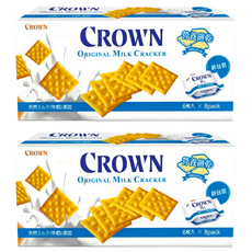 CROWN 皇冠 營養餅乾 原味 天然牛奶添加, 200g, 2盒