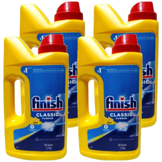 finish 強效洗碗粉 檸檬, 1.2kg, 4瓶
