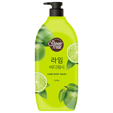 Shower Mate 微風如沐果香沐浴乳 沁萊姆 大容量 清新果香, 1.2kg, 1瓶