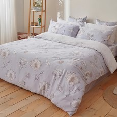 戀家小舖 60支天絲 洋荷紫映 6*7 兩用被套, 雙人