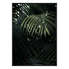 熱帶叢林畫作, 50 x 70cm, 金色