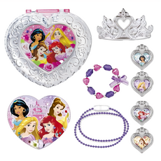 Disney Princesses 迪士尼公主 心型皇冠飾品寶盒組, 1個