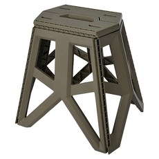 Truly House 免安裝輕便高承重 六角加厚折疊凳 加高款, 軍綠色, 1個