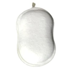 寶寶可愛卡通圖案洗澡海棉, 超柔軟!, 純白, 1個