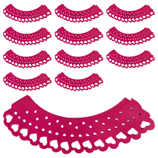 Sweetly 杯子蛋糕圍邊紙 12入, 紅心, 1包