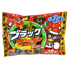 有樂製菓 聖誕黑雷神可可風味量販包 12本入, 144g, 1包