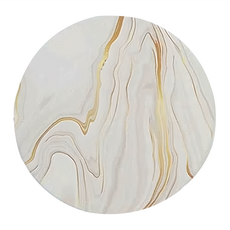 大理石紋陶瓷吸水杯墊, 波紋的漣漪, 10.2 x 0.7cm, 6入, 1組