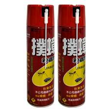 中西化學工業 夜安寧 撲蟑優 殺蟲劑 防治蟑螂、跳蚤、螞蟻, 550ml, 2瓶
