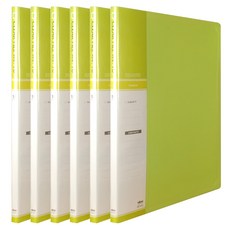 MiDAS HYUNPOONG A4 事務檔案夾 10頁, 淺綠色, 6本