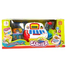 仿真聲光超市收銀機辦家家酒玩具組 有計算機功能 ST1018A, 1套, 顏色隨機