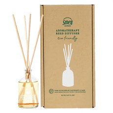 Smell Lemongrass 室內香氛擴香瓶 Aromatherapy Reed Diffuser Eco friendly, 柑橘 + 檸檬草, 100ml, 1瓶